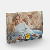 ひまわり素朴のモノグラムフォトブロックのクラス フォトブロック (左)