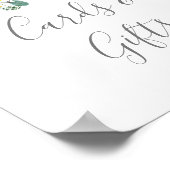 ひまわり素朴のユーカリのカードとギフトサイン ポスター (角)