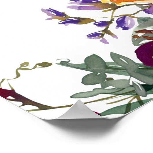 ひまわり素朴のリハ結婚ーサルディナーサイン ポスター (角)