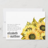 ひまわり素朴の写真 | 結婚s サンキューカード (正面)