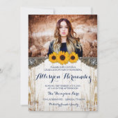 ひまわり素朴の卒業写真の発表 招待状 (正面)