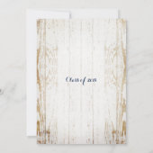 ひまわり素朴の卒業写真の発表 招待状 (裏面)