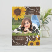 ひまわり素朴の卒業写真の発表 案内状 (スタンド正面)
