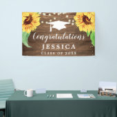 ひまわり素朴の卒業式バナー 横断幕 (トレードショー)