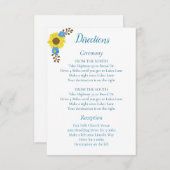 ひまわり素朴の向き エンクロージャーカード (正面/裏面)