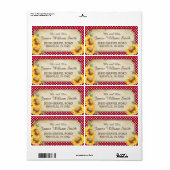 ひまわり素朴の国のピクチ結婚ックのラベル ラベル (フルシート)