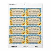 ひまわり素朴の国のピクチ結婚ックのラベル ラベル (フルシート)