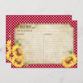 ひまわり素朴の国ピチンRSVPカード (正面/裏面)