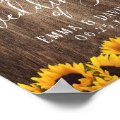 ひまわり素朴の国フローラの結婚歓迎 ポスター (角)