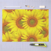 ひまわり素朴の国フローラサマーイエロー 薄葉紙 (クラフト)