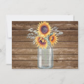 ひまわり素朴の国ヴィンテージ木材の保存日付 セーブザデート (裏面)