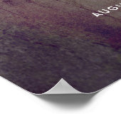 ひまわり素朴の国秋の結婚式標識 ポスター (角)