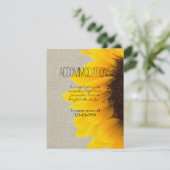 ひまわり素朴の宿結婚泊カード エンクロージャーカード (スタンド正面)