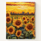 ひまわり素朴の日の出 ノートブック (裏面)