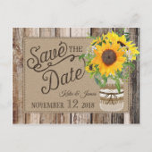 ひまわり素朴の日付の保存 案内ポストカード (正面)