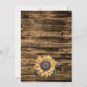 ひまわり素朴の日付の保存 案内状 (裏面)