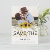 ひまわり素朴の日付の保存 案内状 (スタンド正面)