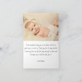 ひまわり素朴の木のサンキューカード カード (内部)