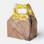 ひまわり素朴の木のテクスチャ フェイバーボックス (裏面サイド)