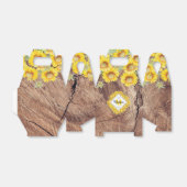 ひまわり素朴の木のテクスチャ フェイバーボックス (折り畳みなし)