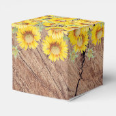 ひまわり素朴の木のテクスチャ フェイバーボックス (裏面サイド)