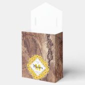 ひまわり素朴の木のテクスチャ フェイバーボックス (オープン)