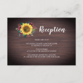 ひまわり素朴の木のフローラ結婚披露宴 エンクロージャーカード (正面)