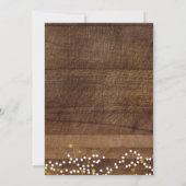 ひまわり素朴の木のブライダルシャワー招待状 招待状 (裏面)