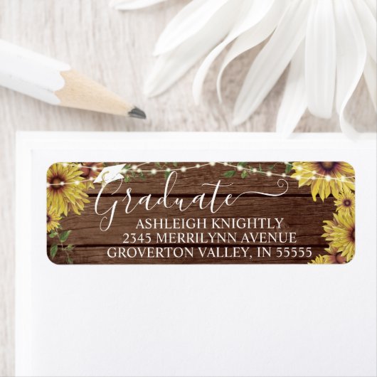 ひまわり素朴の木の弦の光の瓶 ラベル (インサイチュ)