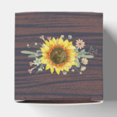 ひまわり素朴の木の瓶のラ結婚イト フェイバーボックス (上部)