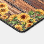 ひまわり素朴の木プランク デスクマット (コーナー)