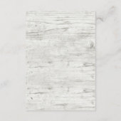 ひまわり素朴の木結婚の詳細/方向 エンクロージャーカード (裏面)