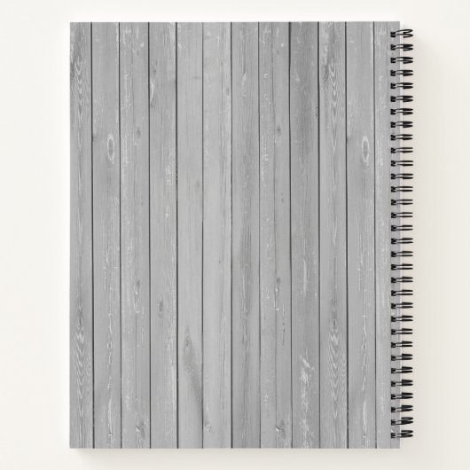 ひまわり素朴の木 |おばあちゃんのモノグラム料理本 ノートブック (裏面)