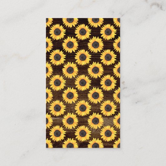 ひまわり素朴の本ベビーニュートラルベビーシャワーEn エンクロージャーカード (裏面)