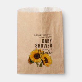 ひまわり素朴の甘い赤ちゃんシャワー フェイバーバッグ