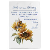 ひまわり素朴の結婚歓迎バッグ ミディアムペーパーバッグ (正面)