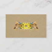 ひまわり素朴の結婚登録証 エンクロージャーカード (裏面)