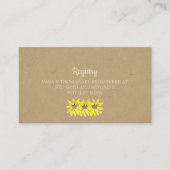 ひまわり素朴の結婚登録証 エンクロージャーカード (正面)