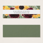 ひまわり素朴の結婚Webサイト挿入カードミニ (正面&裏面)