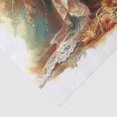 ひまわり素朴の花、カウボーイブーツ、レースティッシュペーパー 薄葉紙 (詳細)