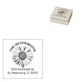 ひまわり素朴の苗字 ラバースタンプ (押印)