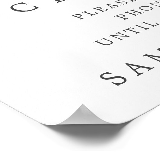 ひまわり素朴の詰め結婚ていない式のサイン ポスター (角)