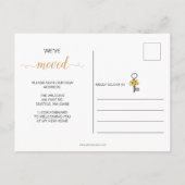 ひまわり素朴の鍵私たちは移動している 案内ポストカード (裏面)