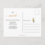 ひまわり素朴の鍵私は移動している 案内ポストカード (裏面)