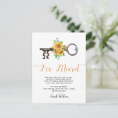 ひまわり素朴の鍵私は移動している 案内ポストカード (スタンド正面)