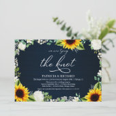 ひまわり素朴の駆け落ち披露宴 招待状 (スタンド正面)