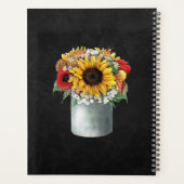 ひまわり素朴の黒板の国の結婚式 プランナー手帳 (裏面)