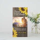 ひまわり素朴は日付の写真カードを保存 セーブザデート (スタンド正面)