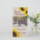 ひまわり素朴は日付の写真カードを保存 セーブザデート (スタンド正面)