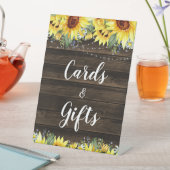 ひまわり素朴ひもがライトカードとギフト 台座サイン (インサイチュ)